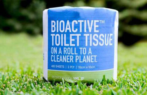 Enviroplus Bioactive 2 PLY 300 metre jumbo toilet roll and 1PLY 600 metre jumbo toilet roll